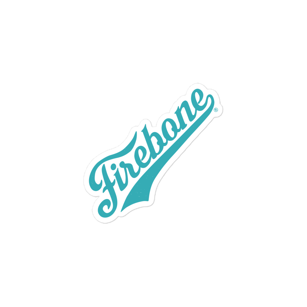 Firebone Blue Green Swish Logo Stickers