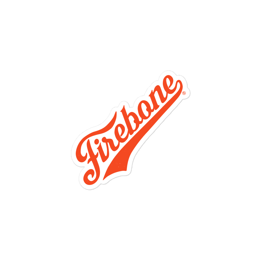 Firebone Orange Swish Logo Stickers