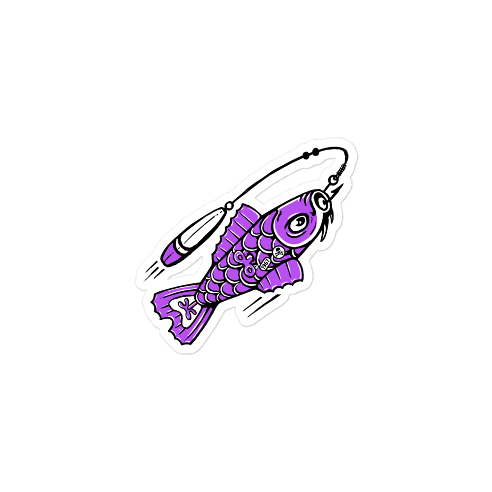 Tin Koi Purple Stickers