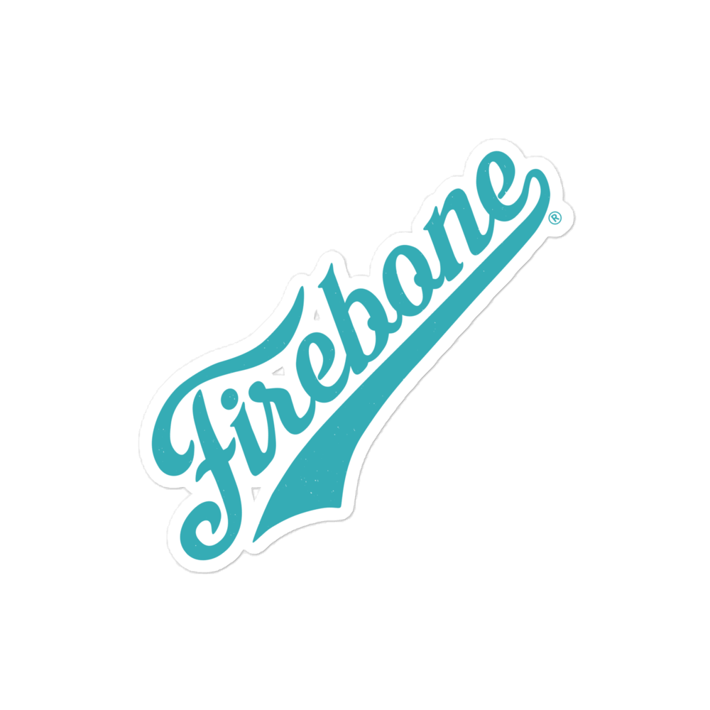 Firebone Blue Green Swish Logo Stickers