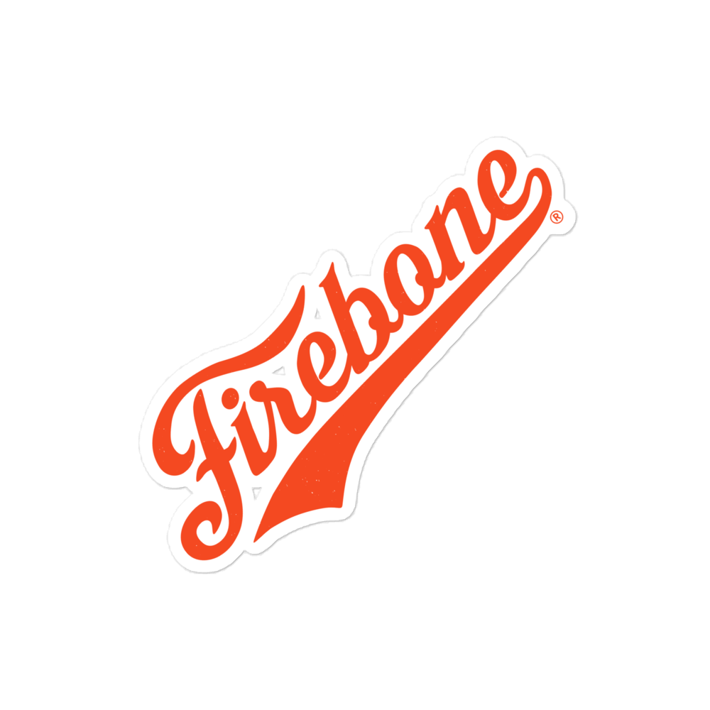 Firebone Orange Swish Logo Stickers