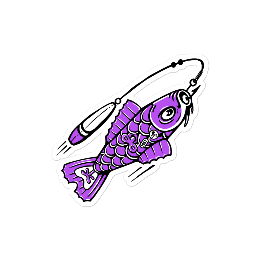 Tin Koi Purple Stickers