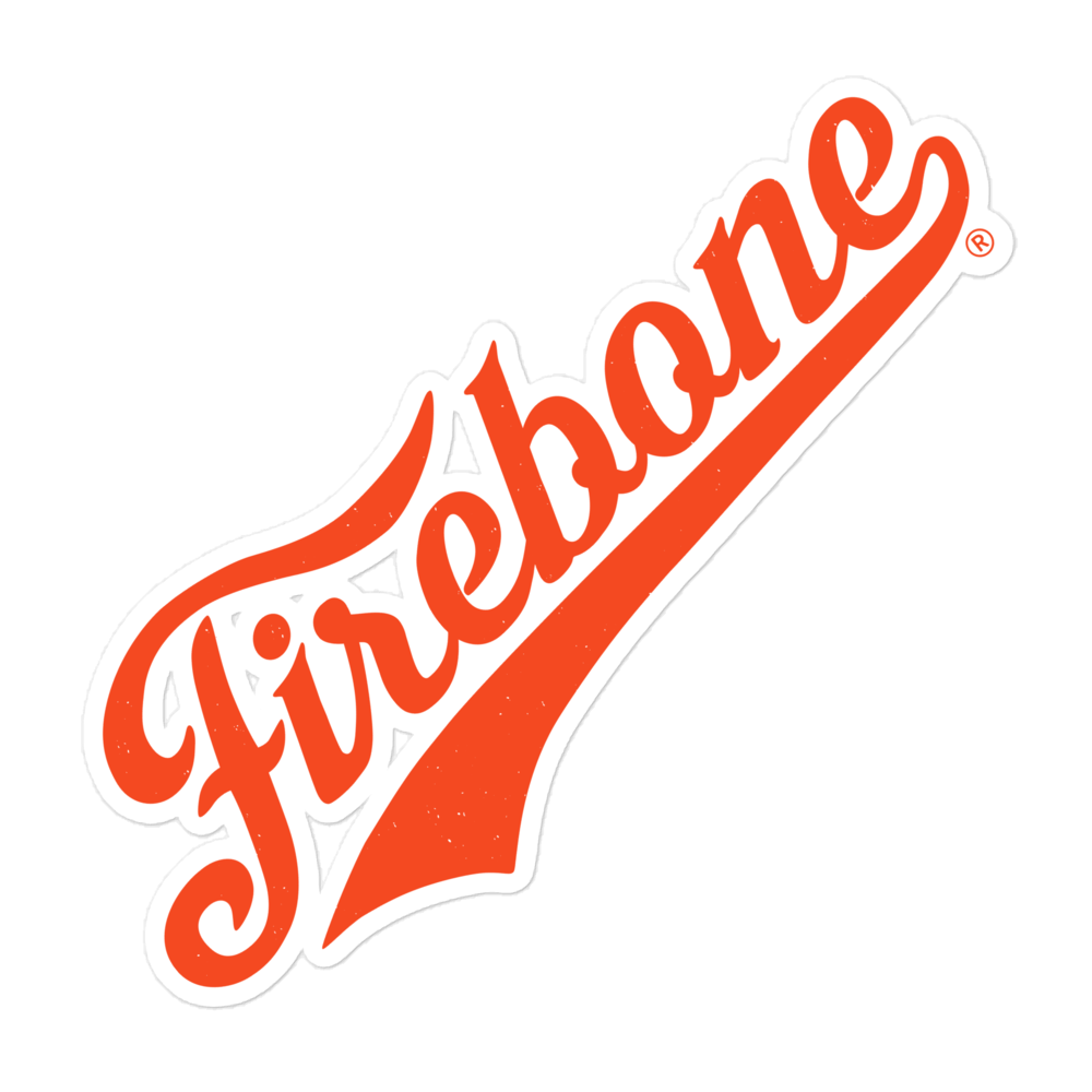 Firebone Orange Swish Logo Stickers