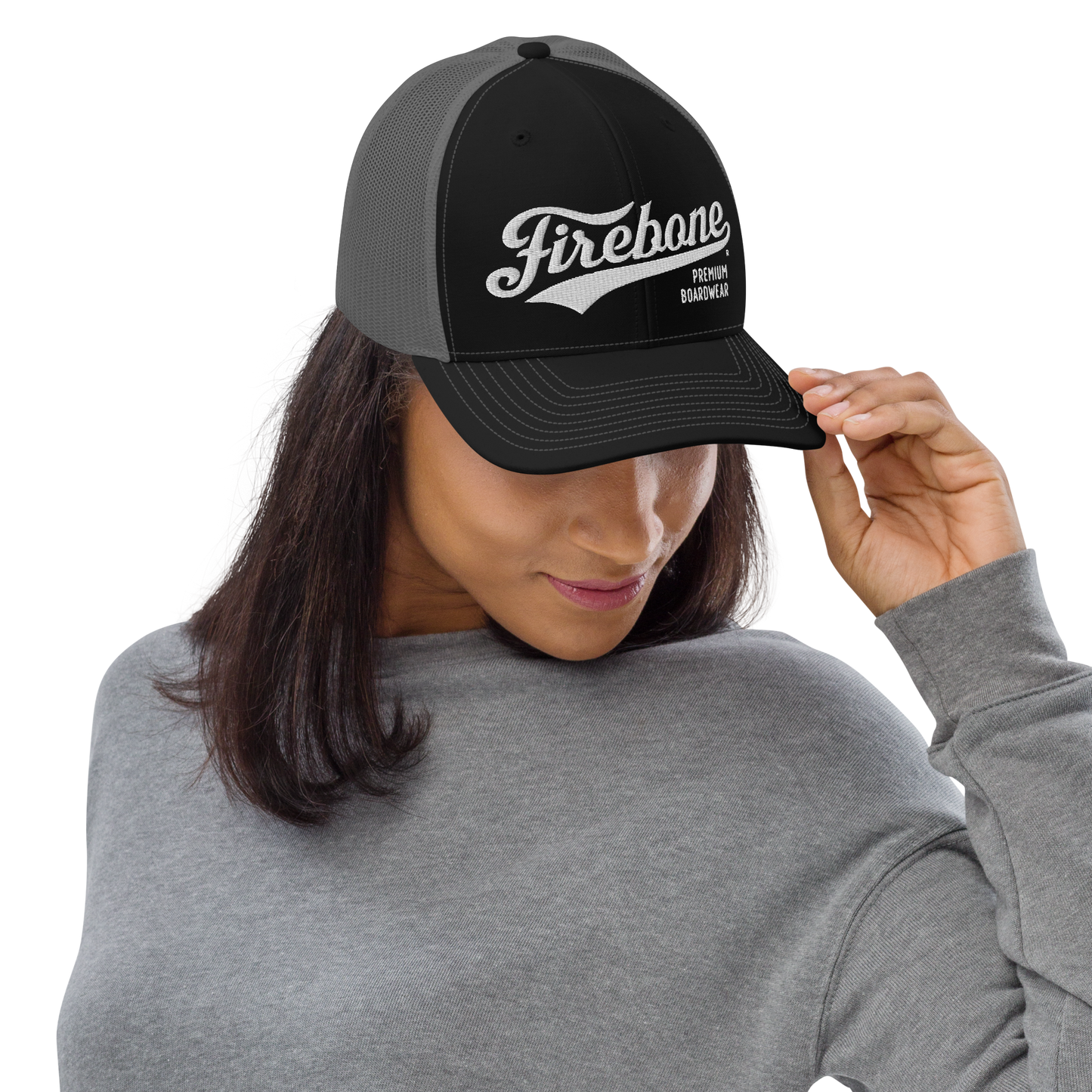 Firebone Swish logo Truckers Cap