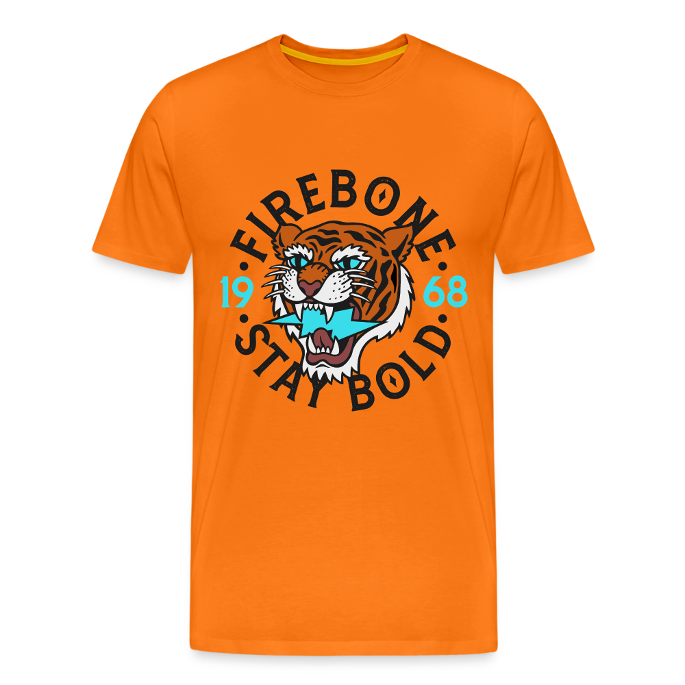 Tigers head - Stay bold - Men’s Premium T-Shirt - orange