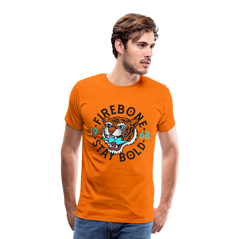 Tigers head - Stay bold - Men’s Premium T-Shirt - orange