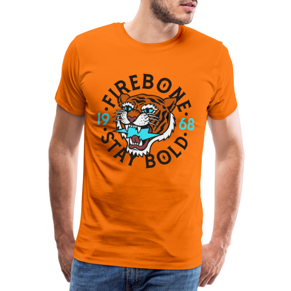 Tigers head - Stay bold - Men’s Premium T-Shirt - orange