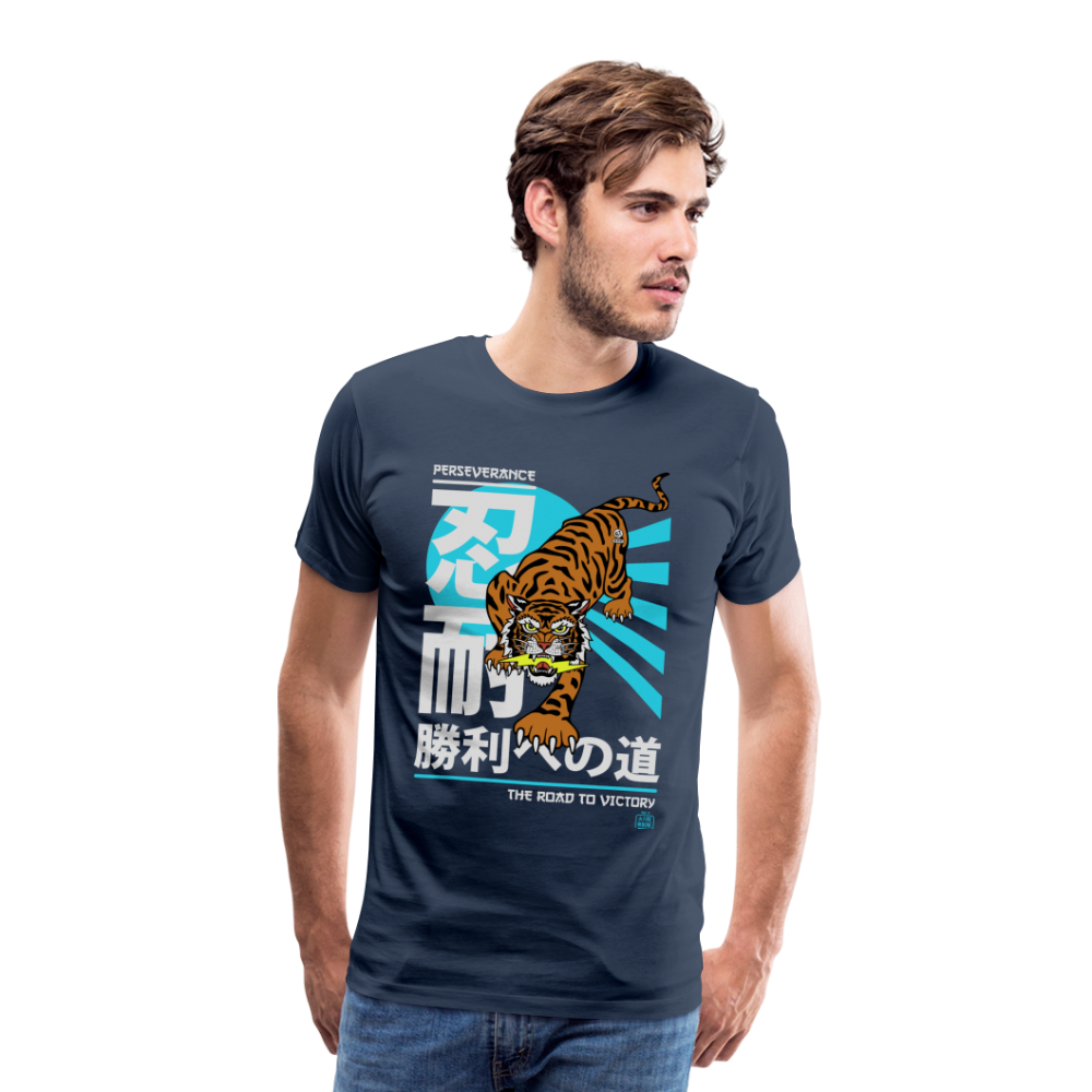 The Road to Victory - Men’s Premium T-Shirt - navy