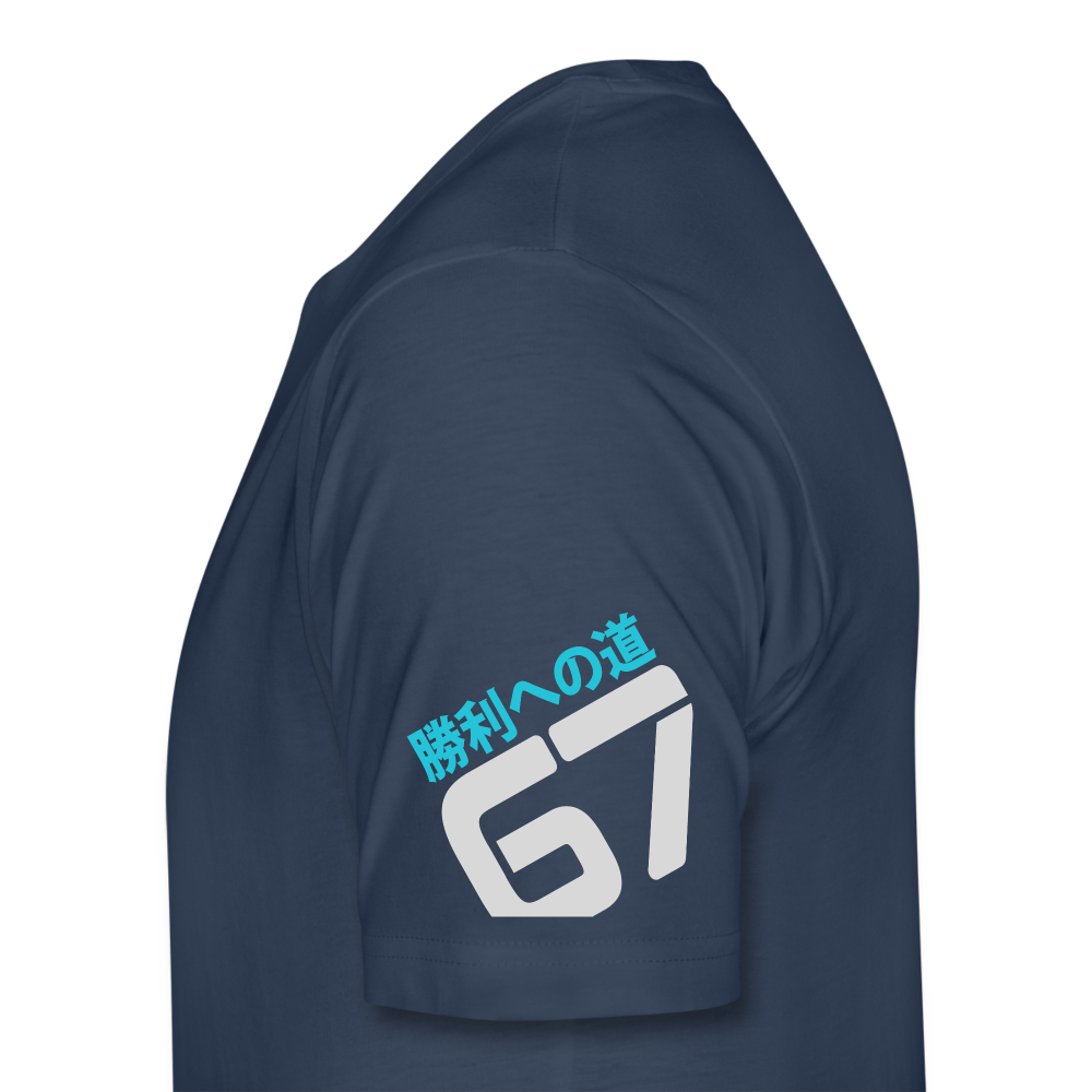 The Road to Victory - Men’s Premium T-Shirt - navy