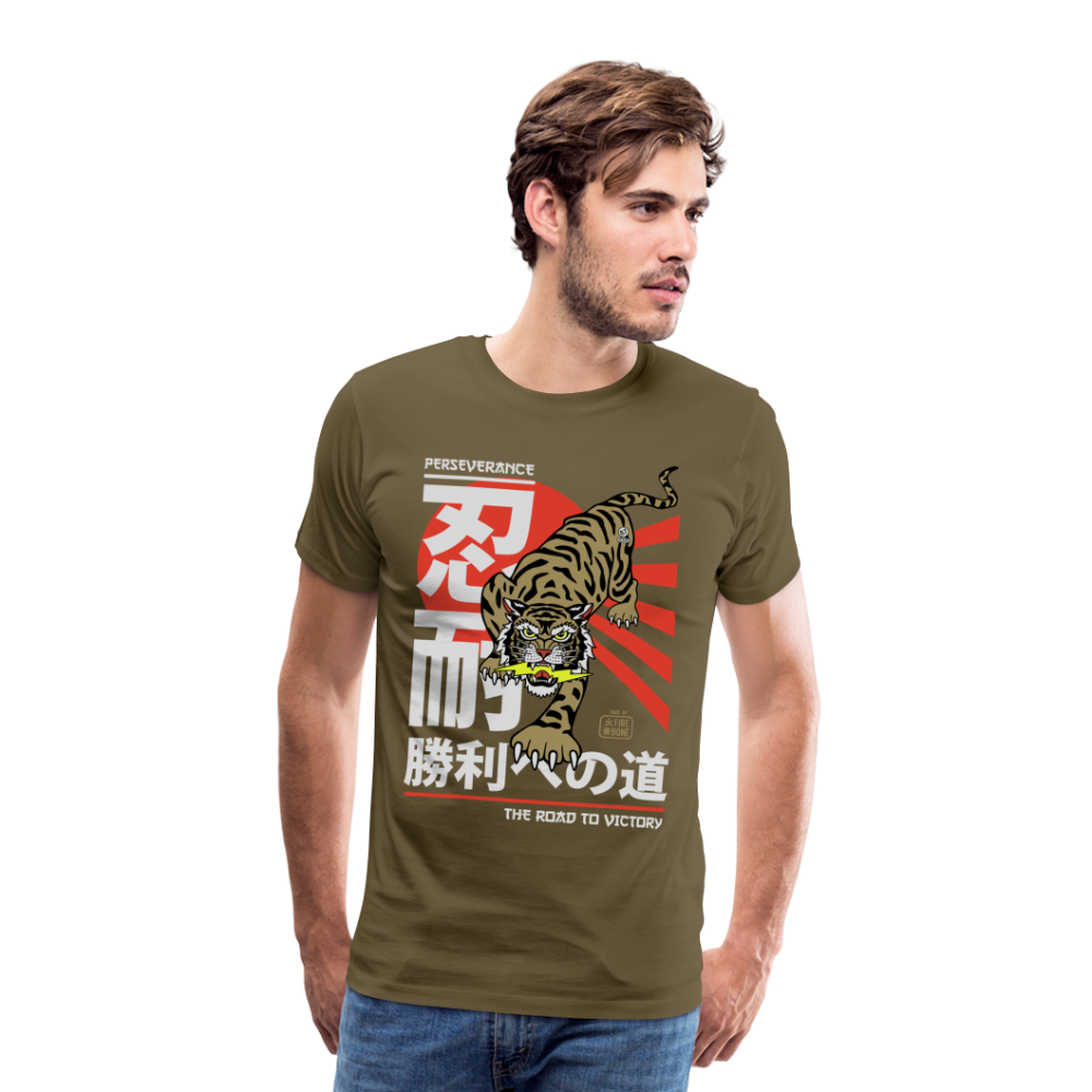The Road Victory - Khaki - Men’s Premium T-Shirt - khaki