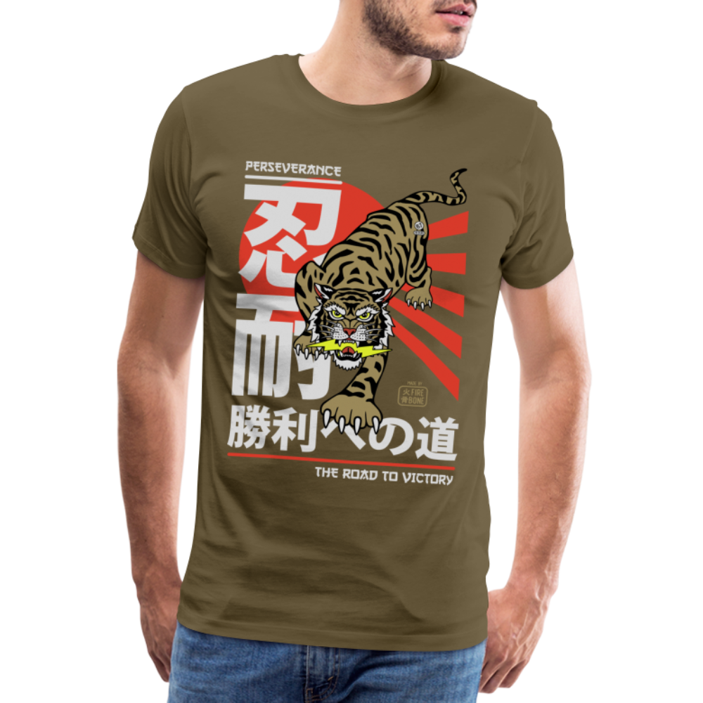 The Road Victory - Khaki - Men’s Premium T-Shirt - khaki