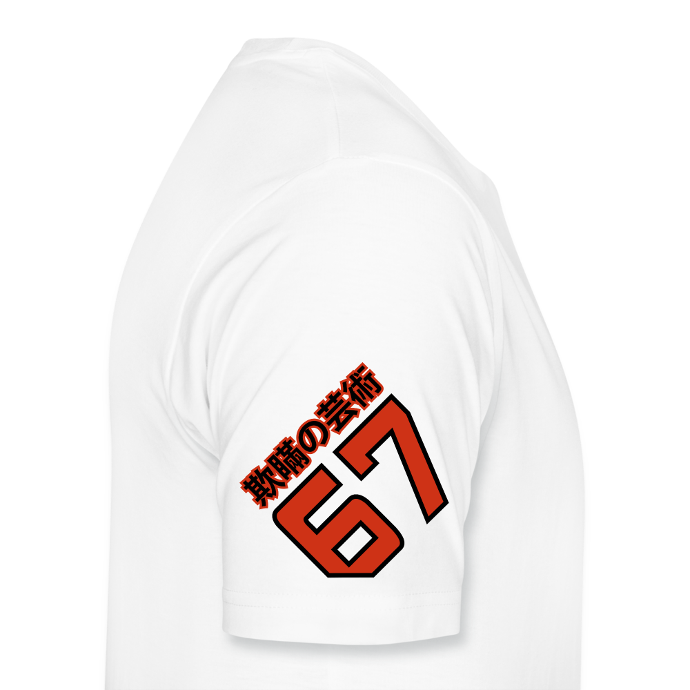 Tin koi red on white premium t-shirt - white