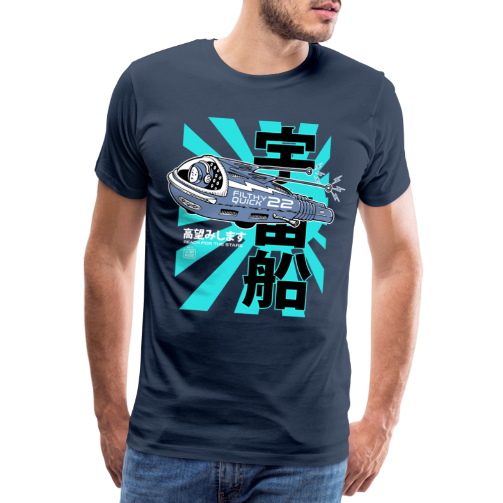 Filthy Quick Space Ship - Navy - Men’s Premium T-Shirt - navy