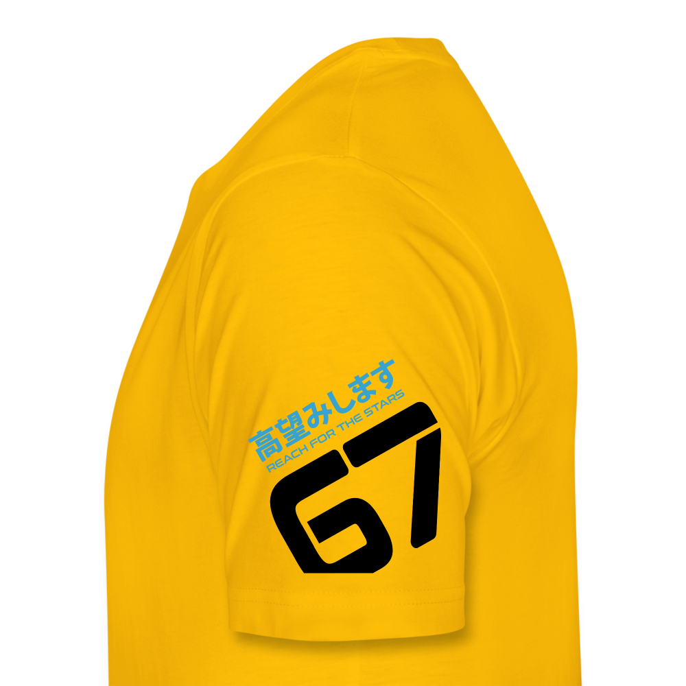 Filthy Quick Space Ship - Yellow - Men’s Premium T-Shirt - sun yellow