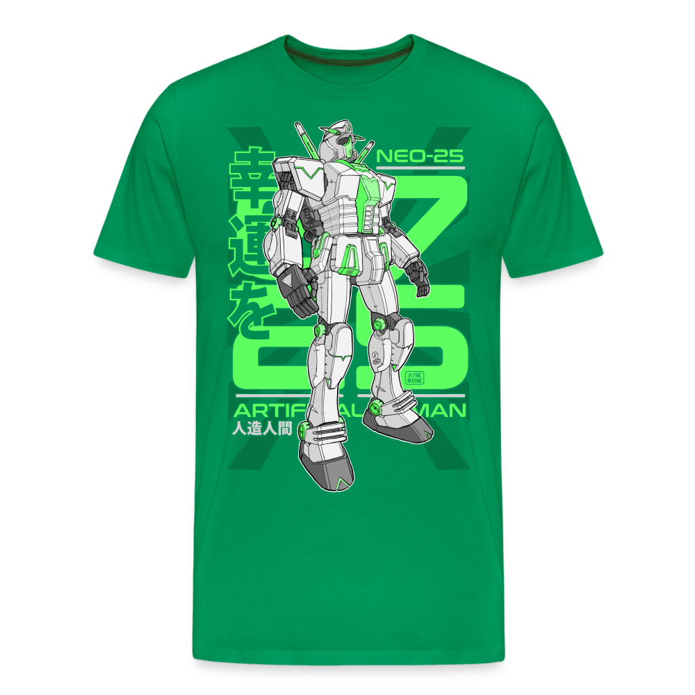 Neo-25 Robot Green - Men’s Premium T-Shirt - kelly green