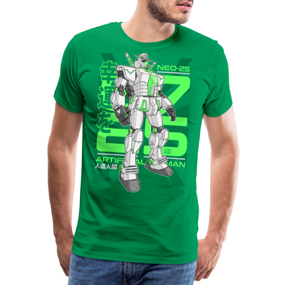 Neo-25 Robot Green - Men’s Premium T-Shirt - kelly green