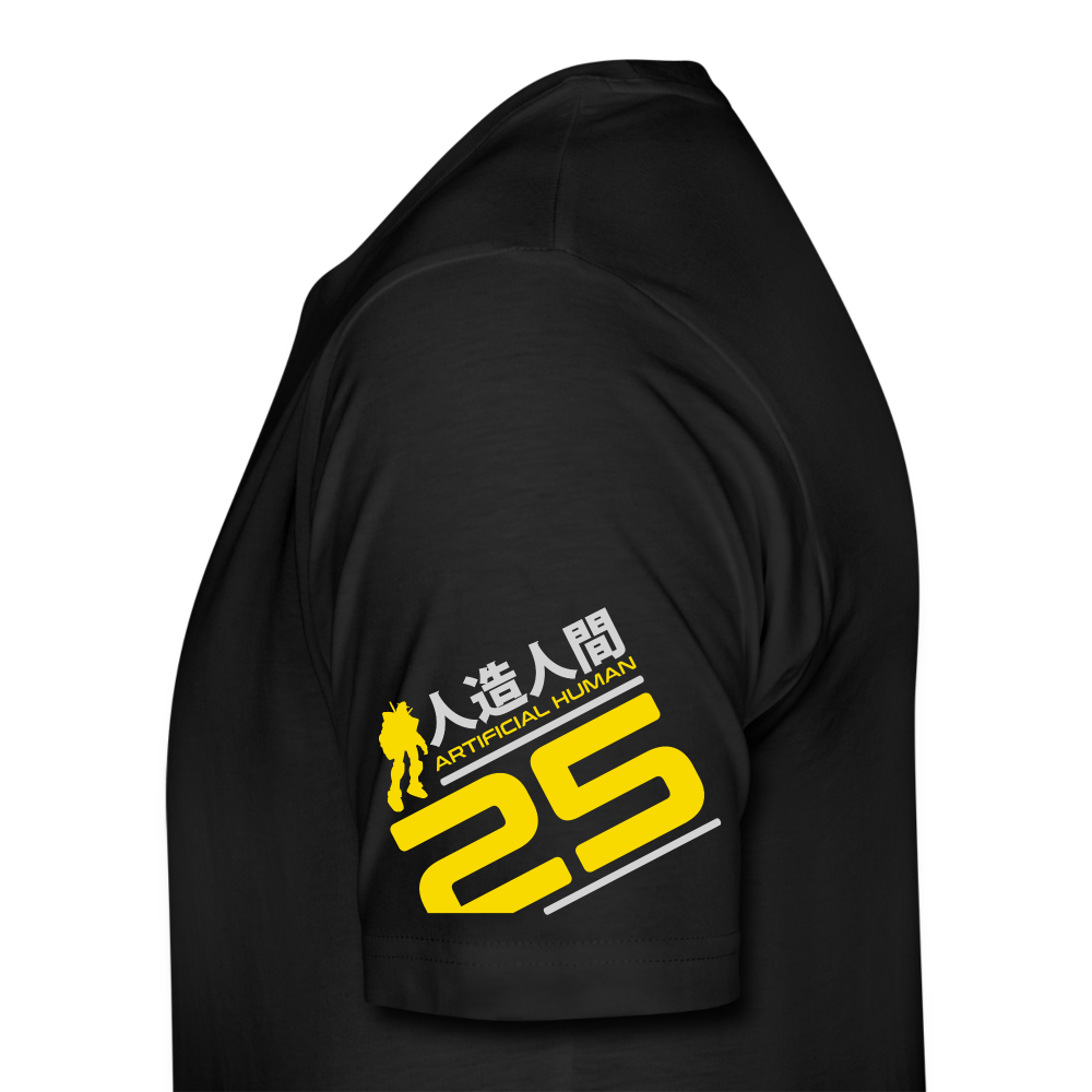 Neo-25 Robot Yellow on black - Men’s Premium T-Shirt - black