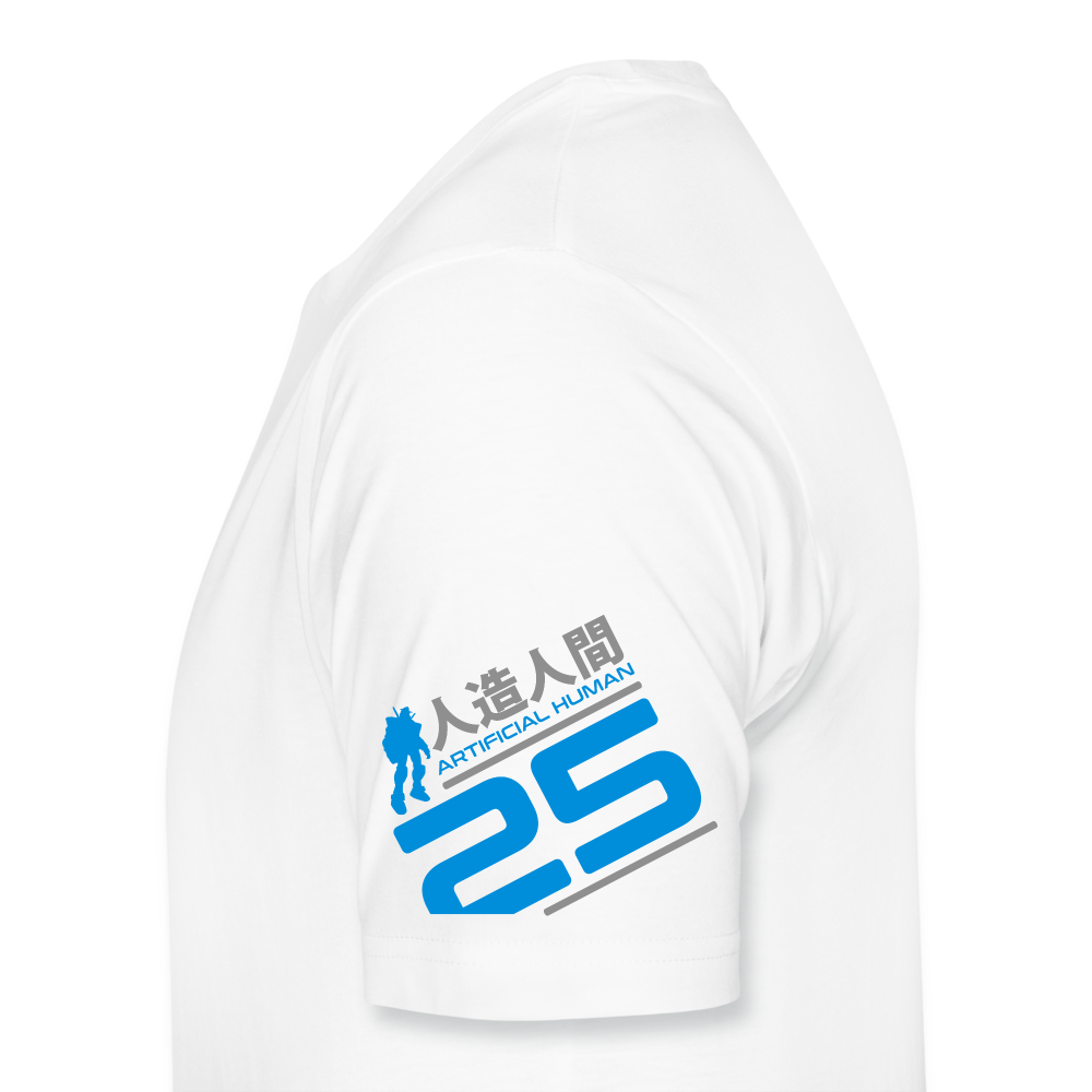 Neo-25 Robot Blue on white - Men’s Premium T-Shirt - white