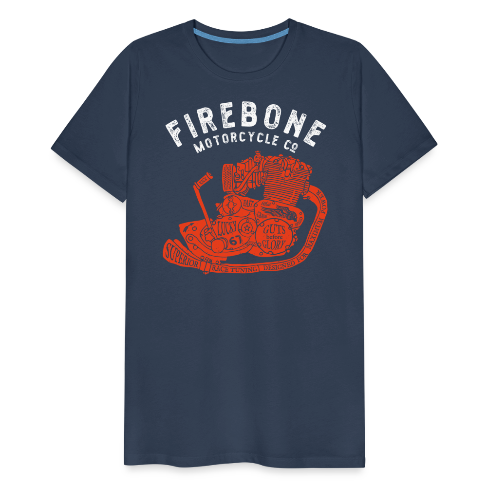 Guts before Glory - Vintage Engine t-shirt - navy