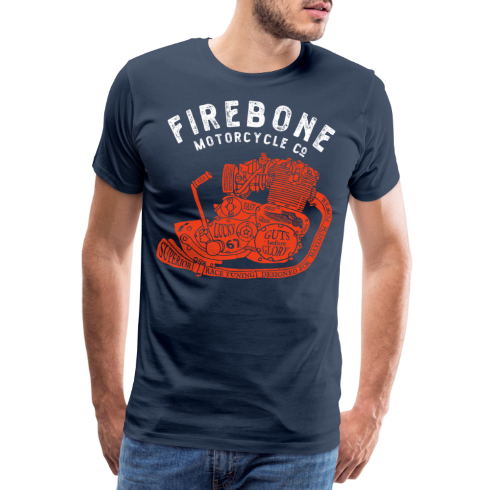 Guts before Glory - Vintage Engine t-shirt - navy
