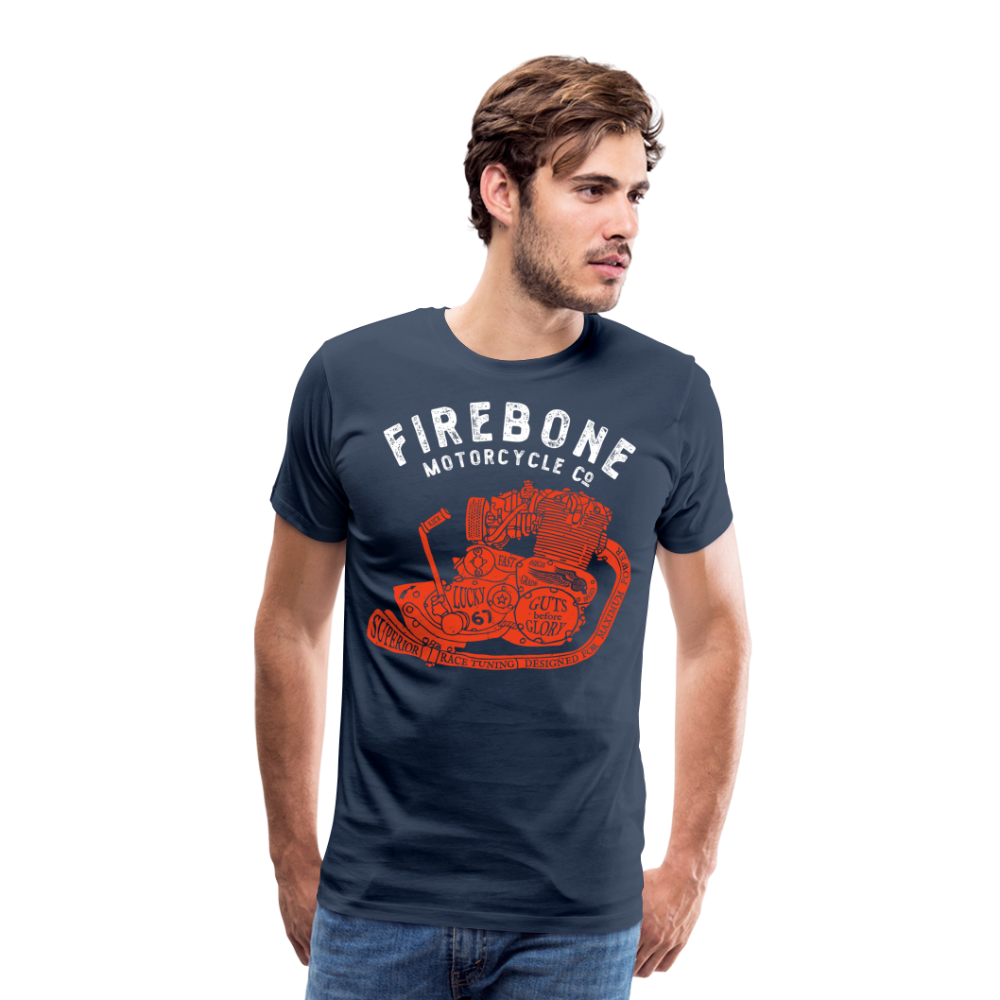 Guts before Glory - Vintage Engine t-shirt - navy