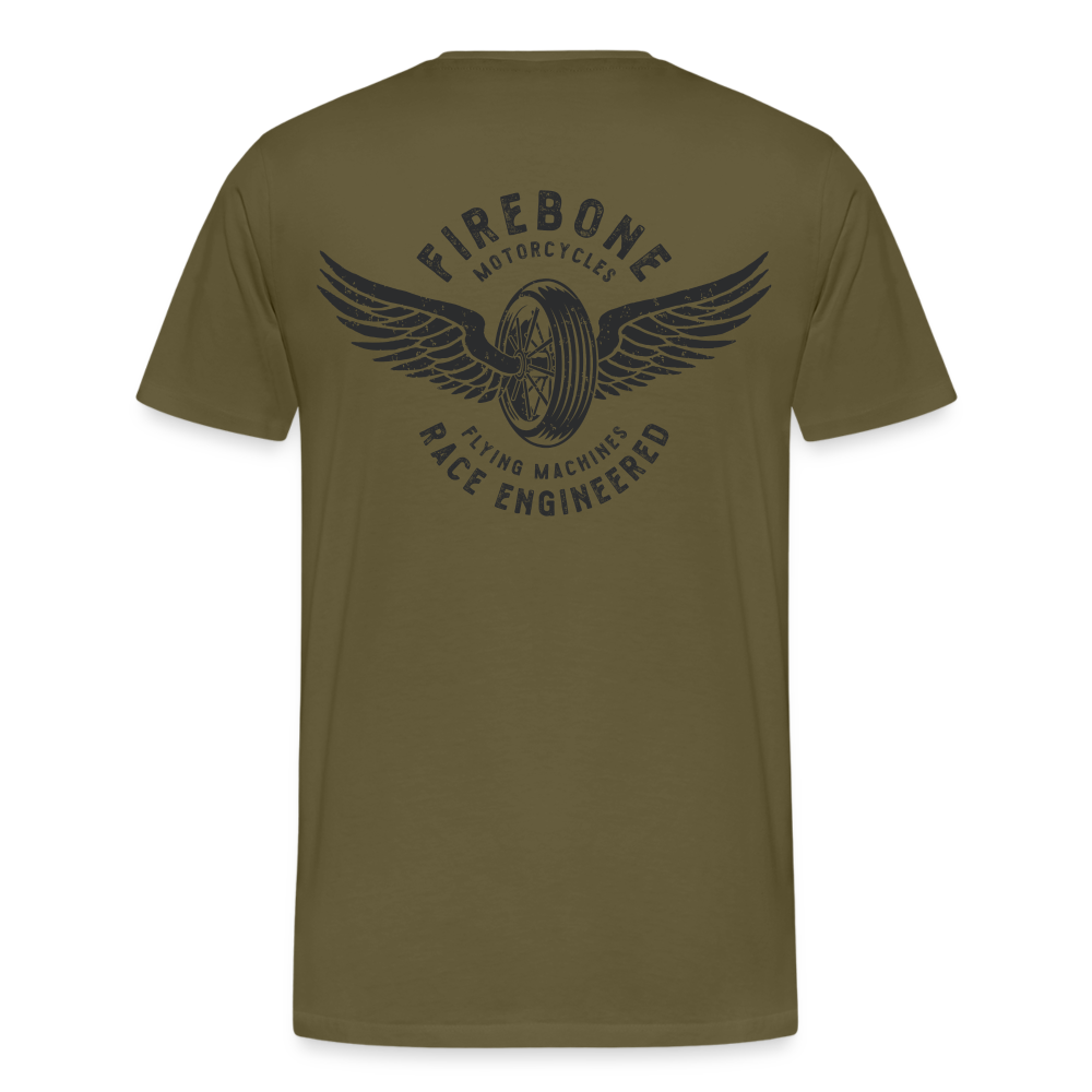 Guts before Glory - Vintage engine t-shirt - khaki