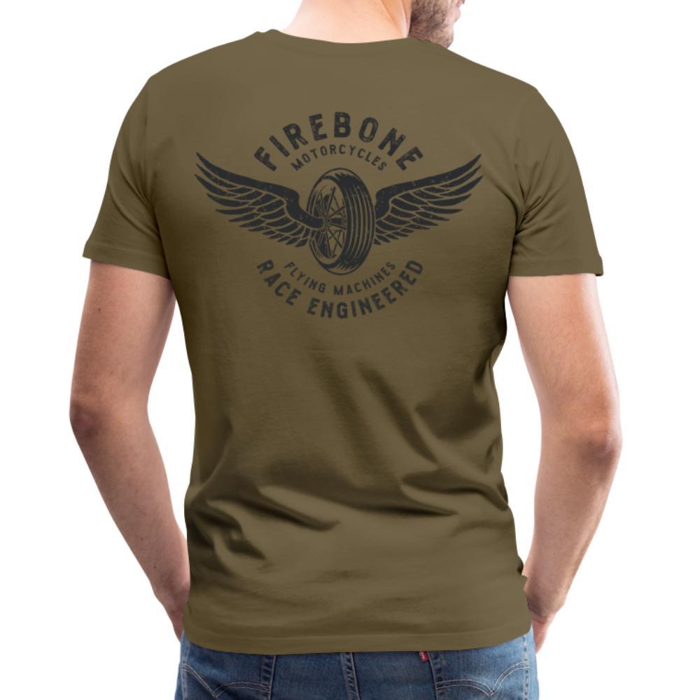 Guts before Glory - Vintage engine t-shirt - khaki