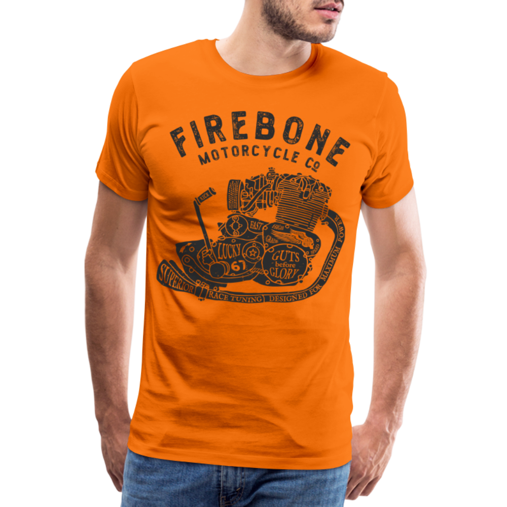 Guts before Glory - Vintage engine t-shirt - orange