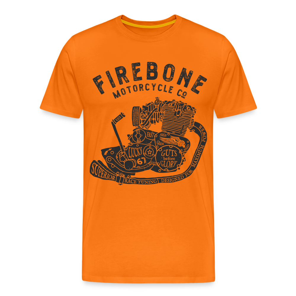 Guts before Glory - Vintage engine t-shirt - orange