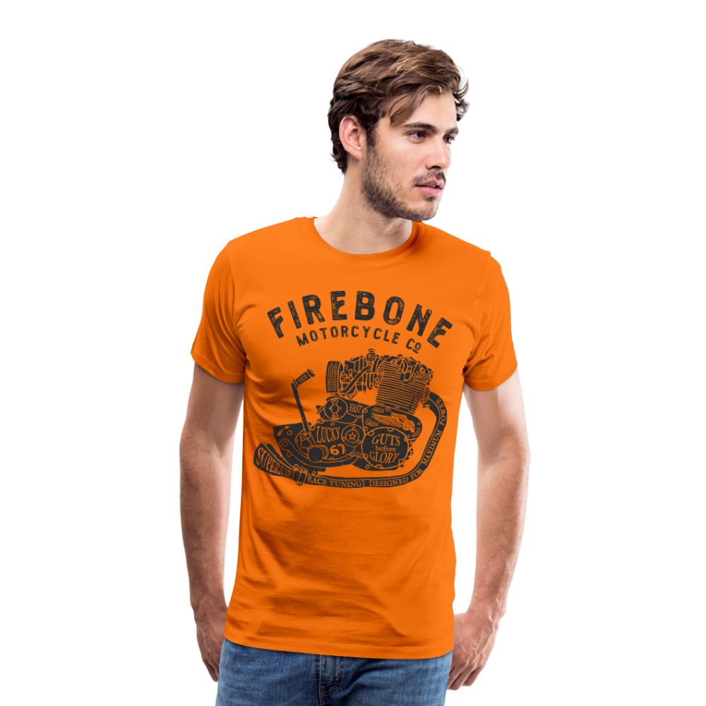 Guts before Glory - Vintage engine t-shirt - orange
