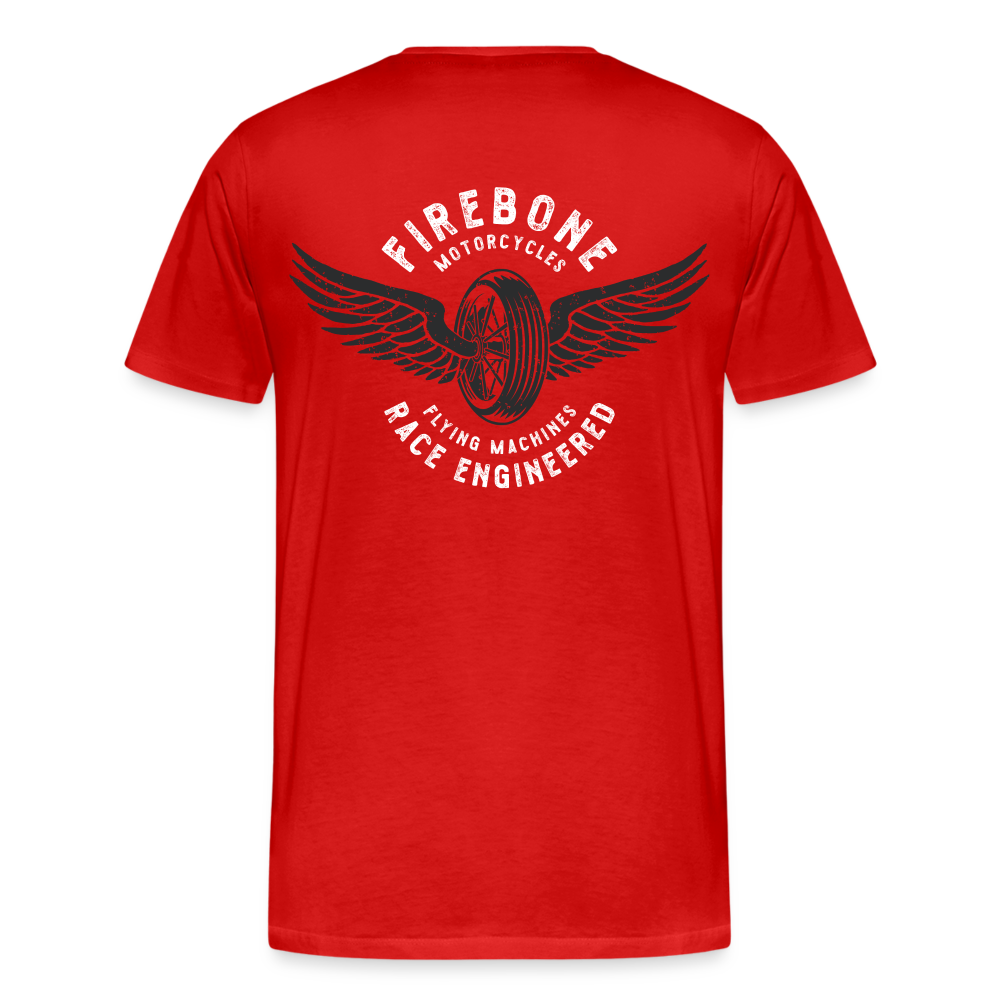 Guts before Glory - Vintage engine t-shirt - red