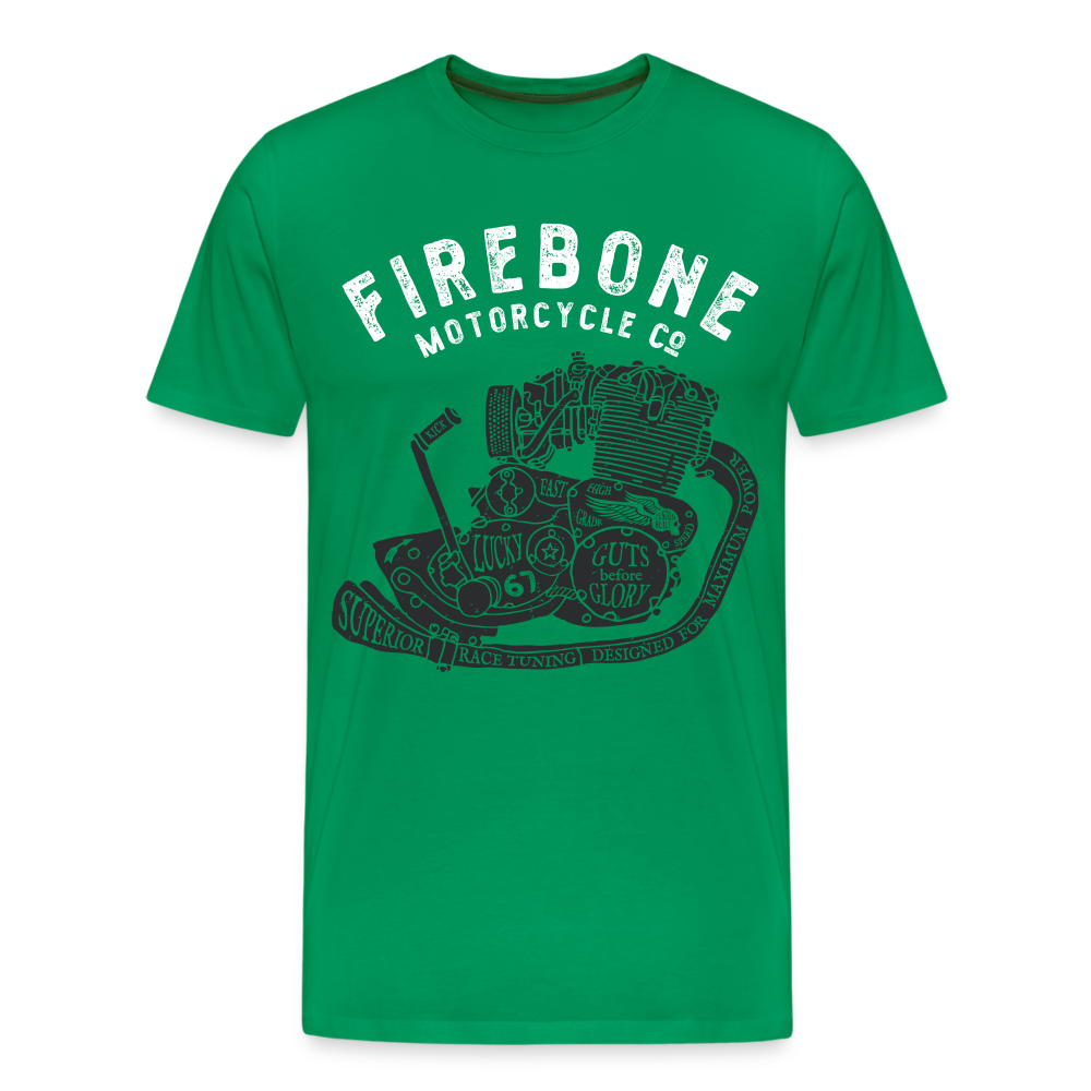 Guts before Glory - Vintage engine t-shirt - kelly green