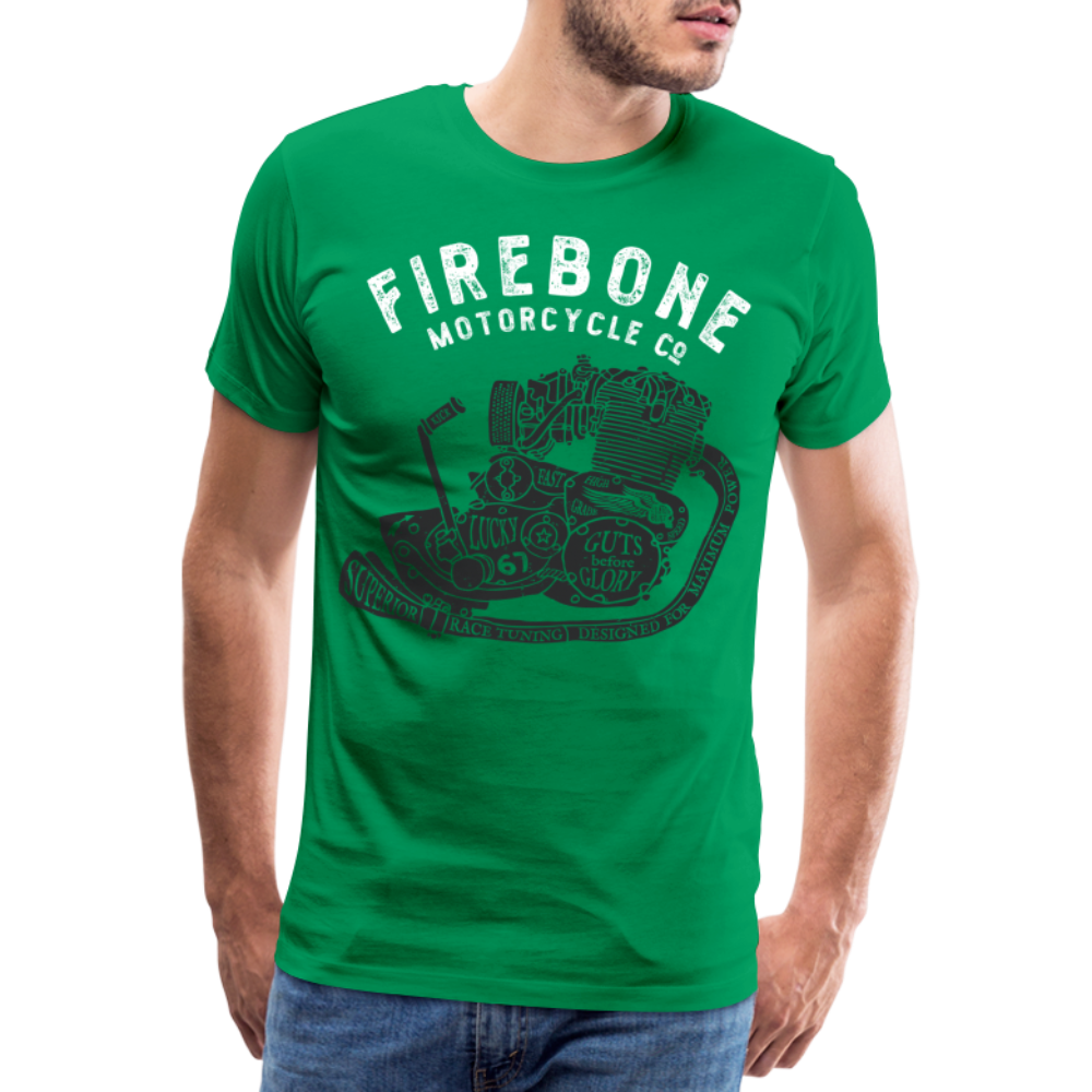 Guts before Glory - Vintage engine t-shirt - kelly green
