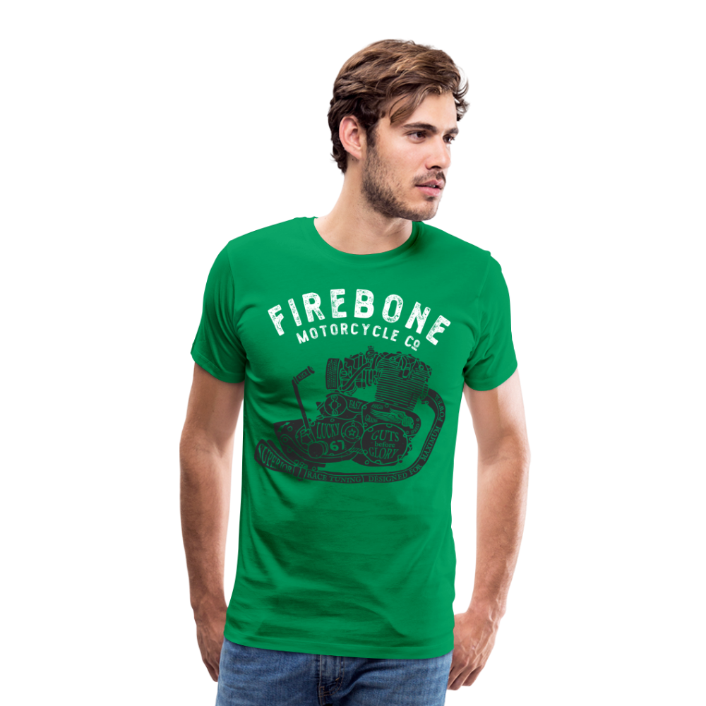 Guts before Glory - Vintage engine t-shirt - kelly green