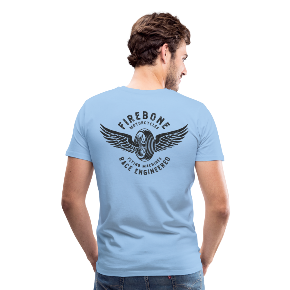Guts before Glory - Vintage engine t-shirt - sky