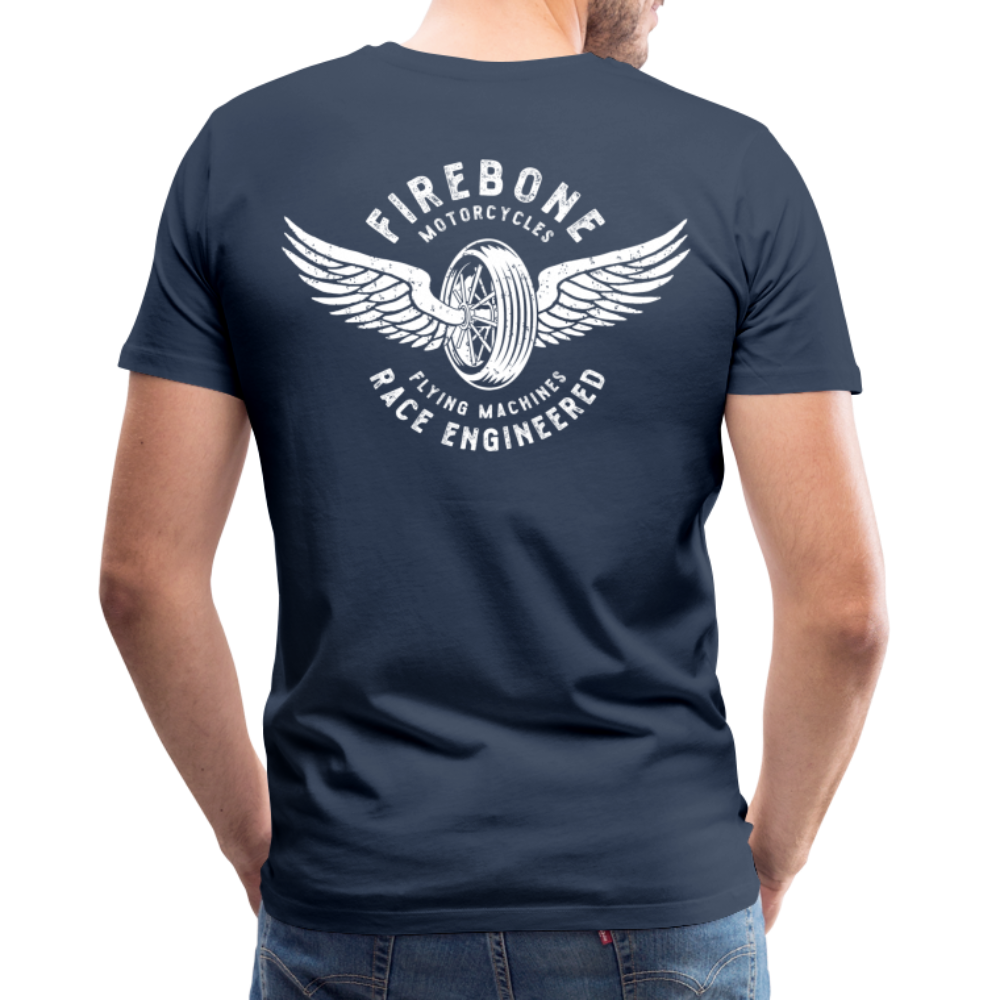 Guts before Glory - Vintage engine t-shirt - navy