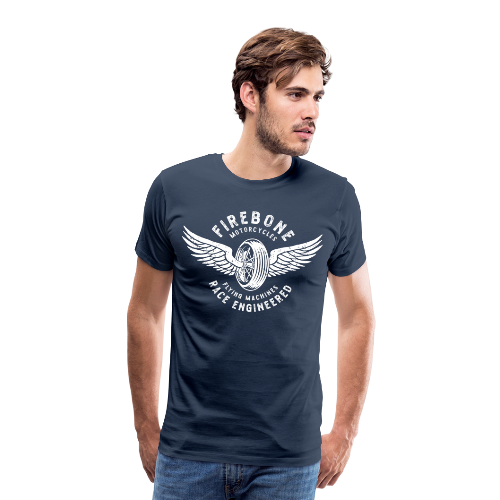 Flying machine - Vintage style t-shirt - navy