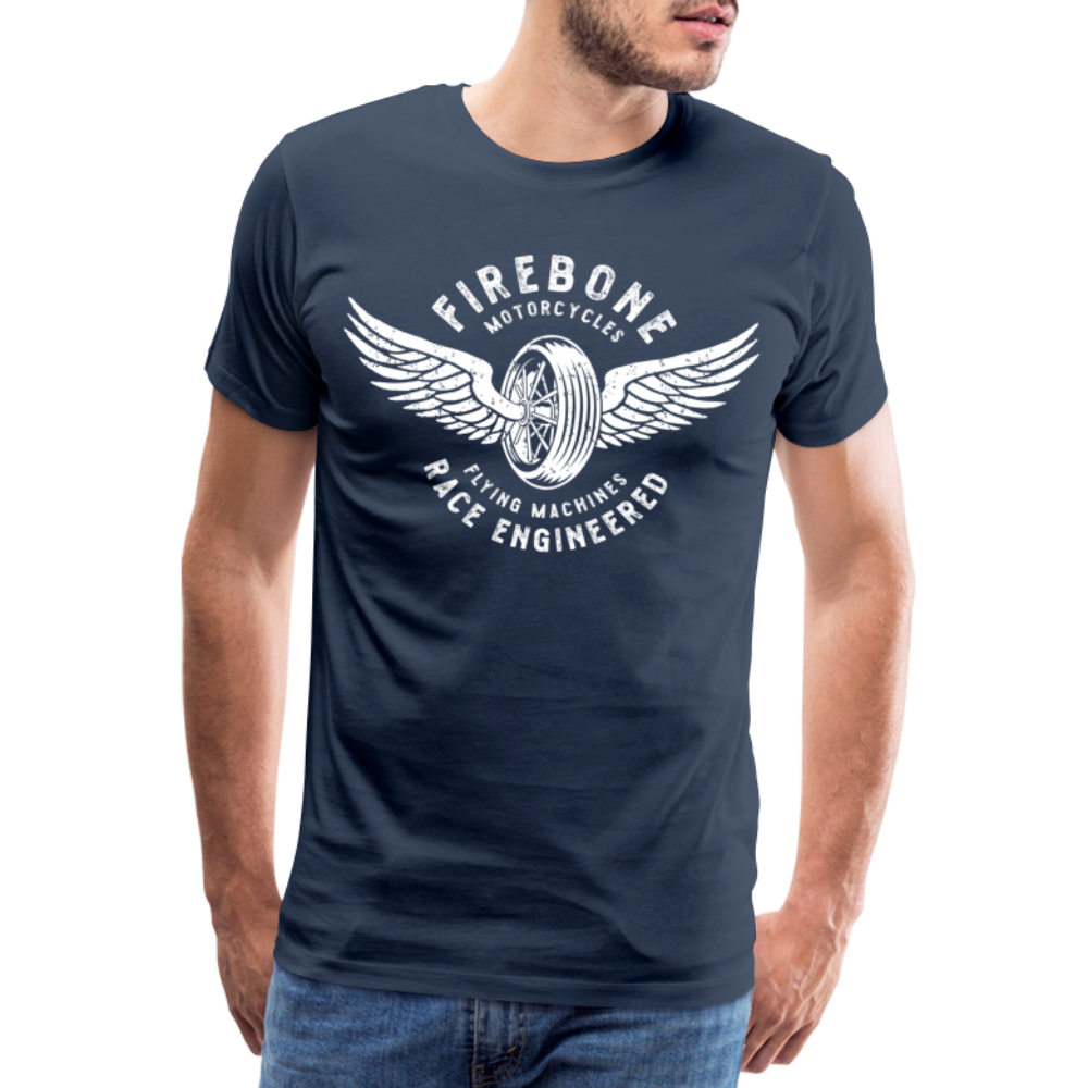 Flying machine - Vintage style t-shirt - navy