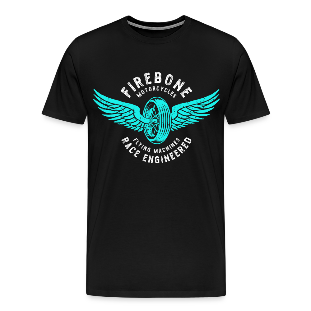 Flying machine - Vintage t-shirt - black