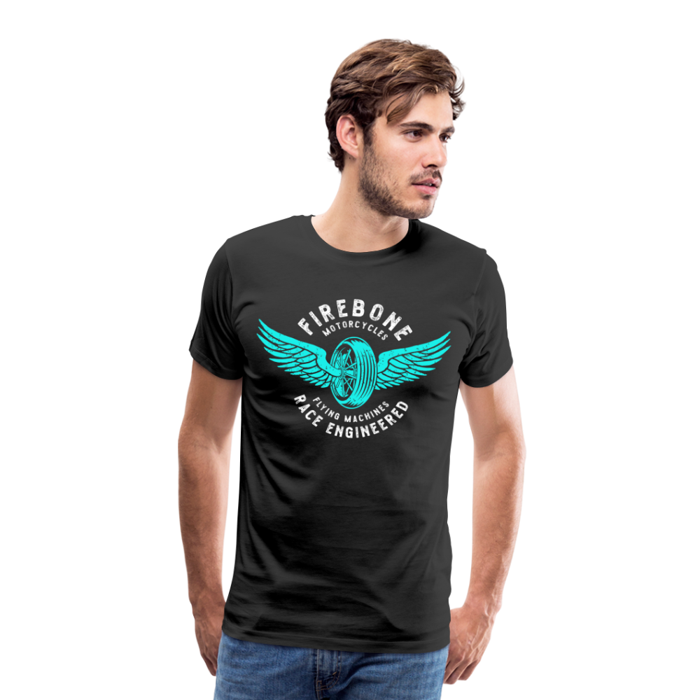 Flying machine - Vintage t-shirt - black