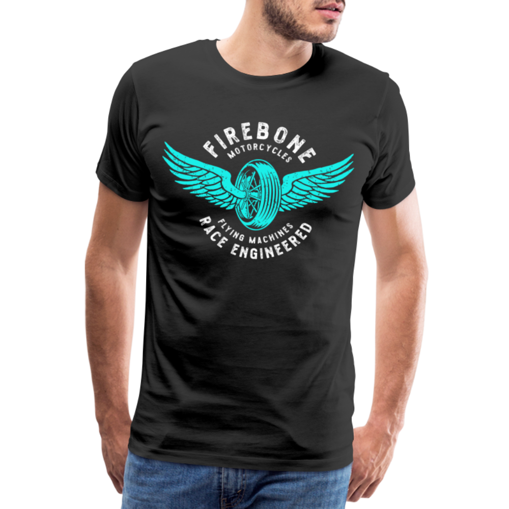Flying machine - Vintage t-shirt - black