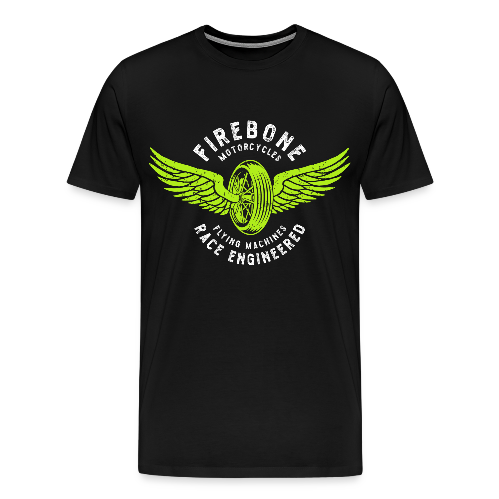 Flying machine - Vintage t-shirt - black