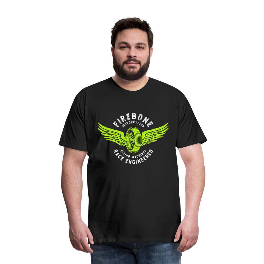 Flying machine - Vintage t-shirt - black