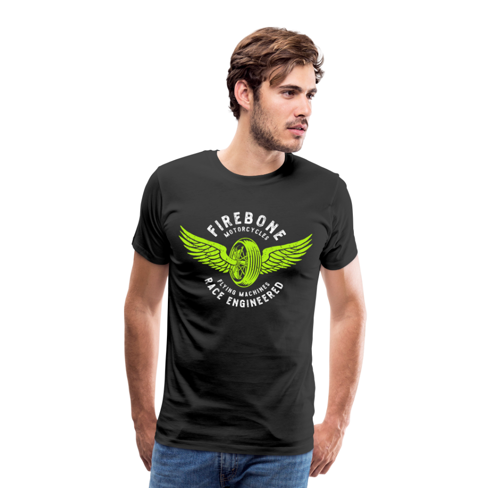 Flying machine - Vintage t-shirt - black