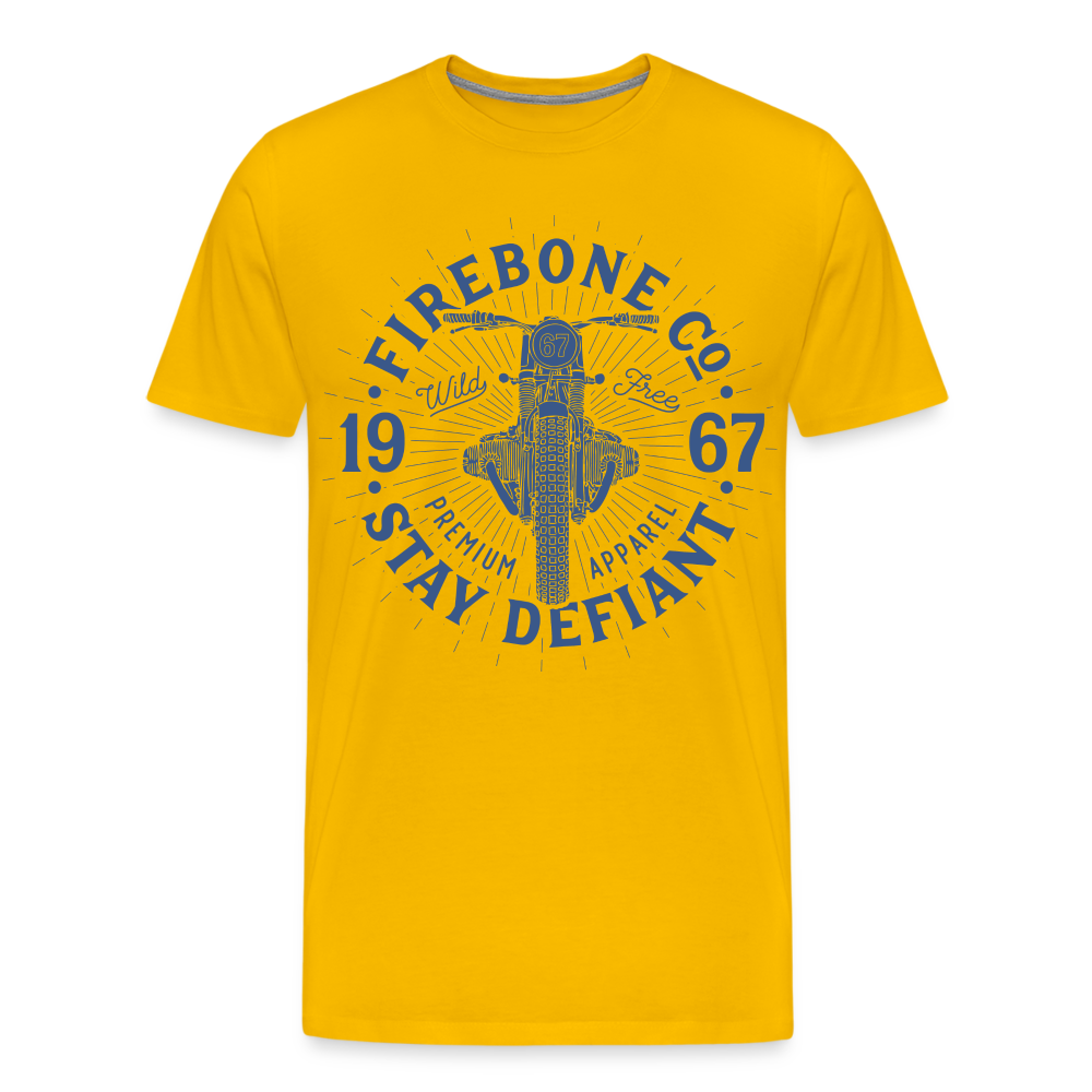 Wild and free bike - Premium t-shirt - sun yellow