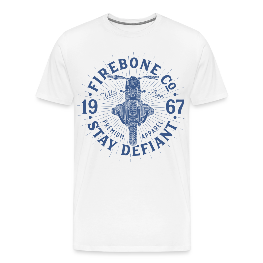 Wild and free bike - Premium t-shirt - white