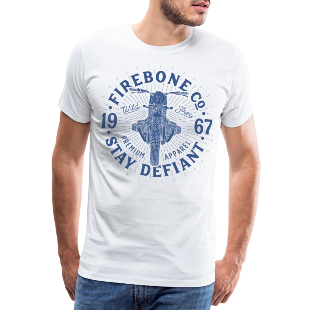 Wild and free bike - Premium t-shirt - white
