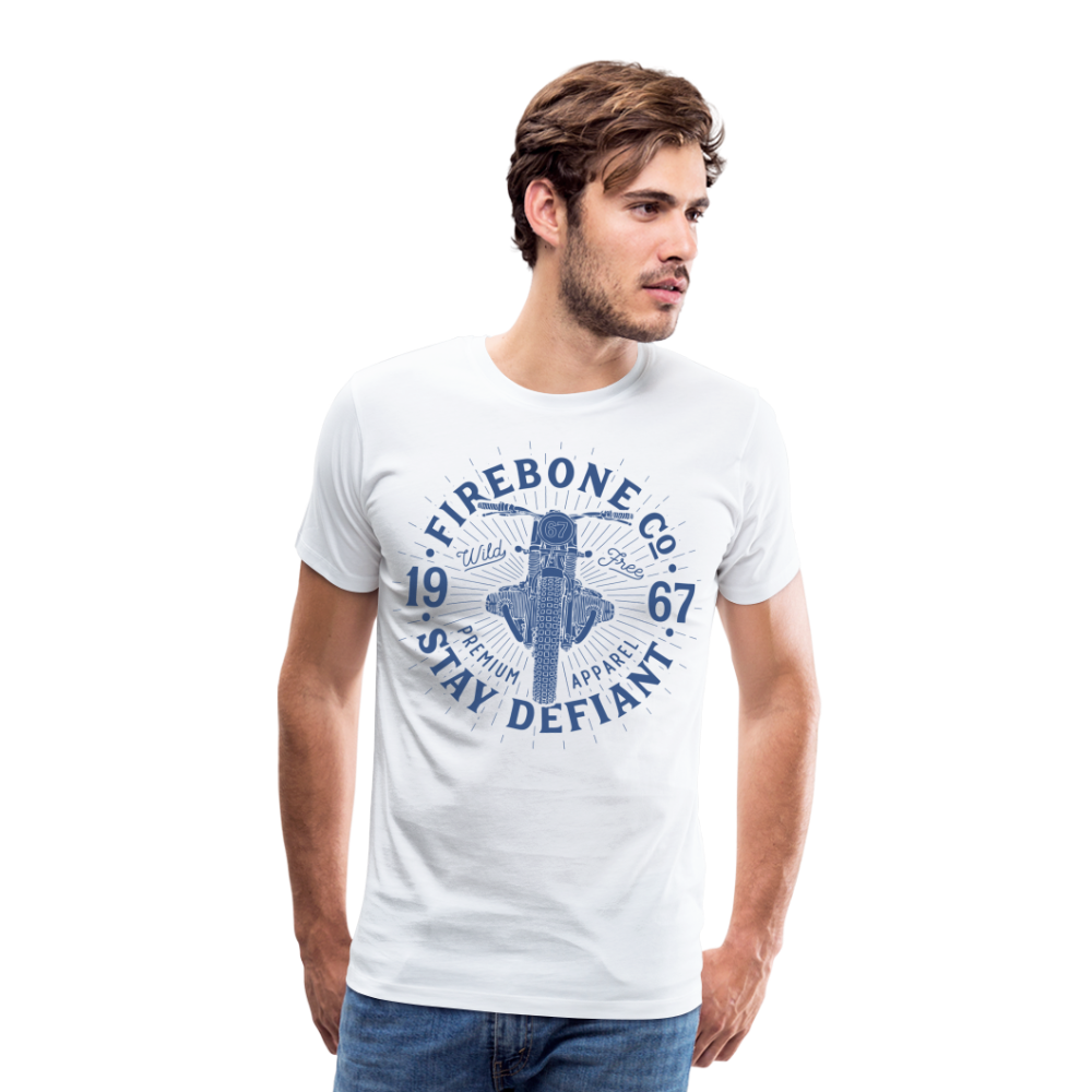 Wild and free bike - Premium t-shirt - white