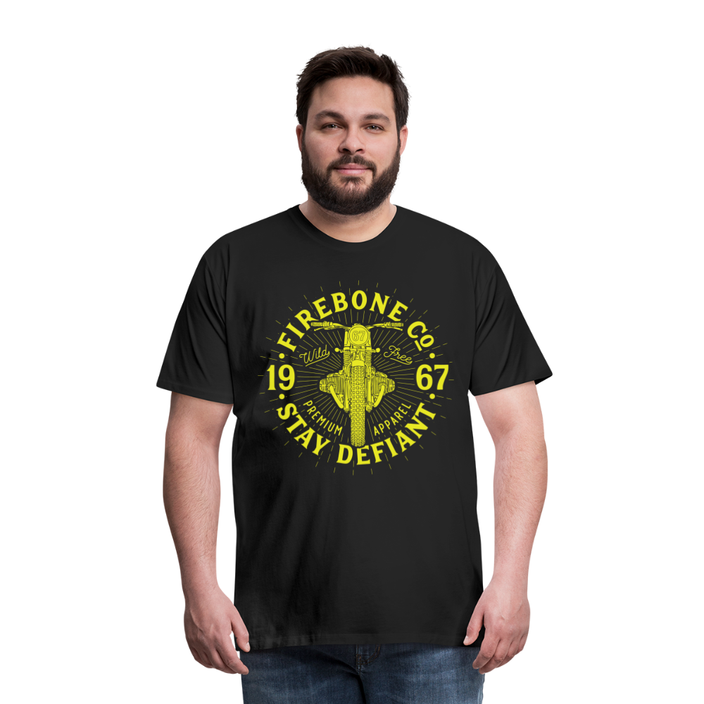 Wild and free bike - Premium t-shirt - black