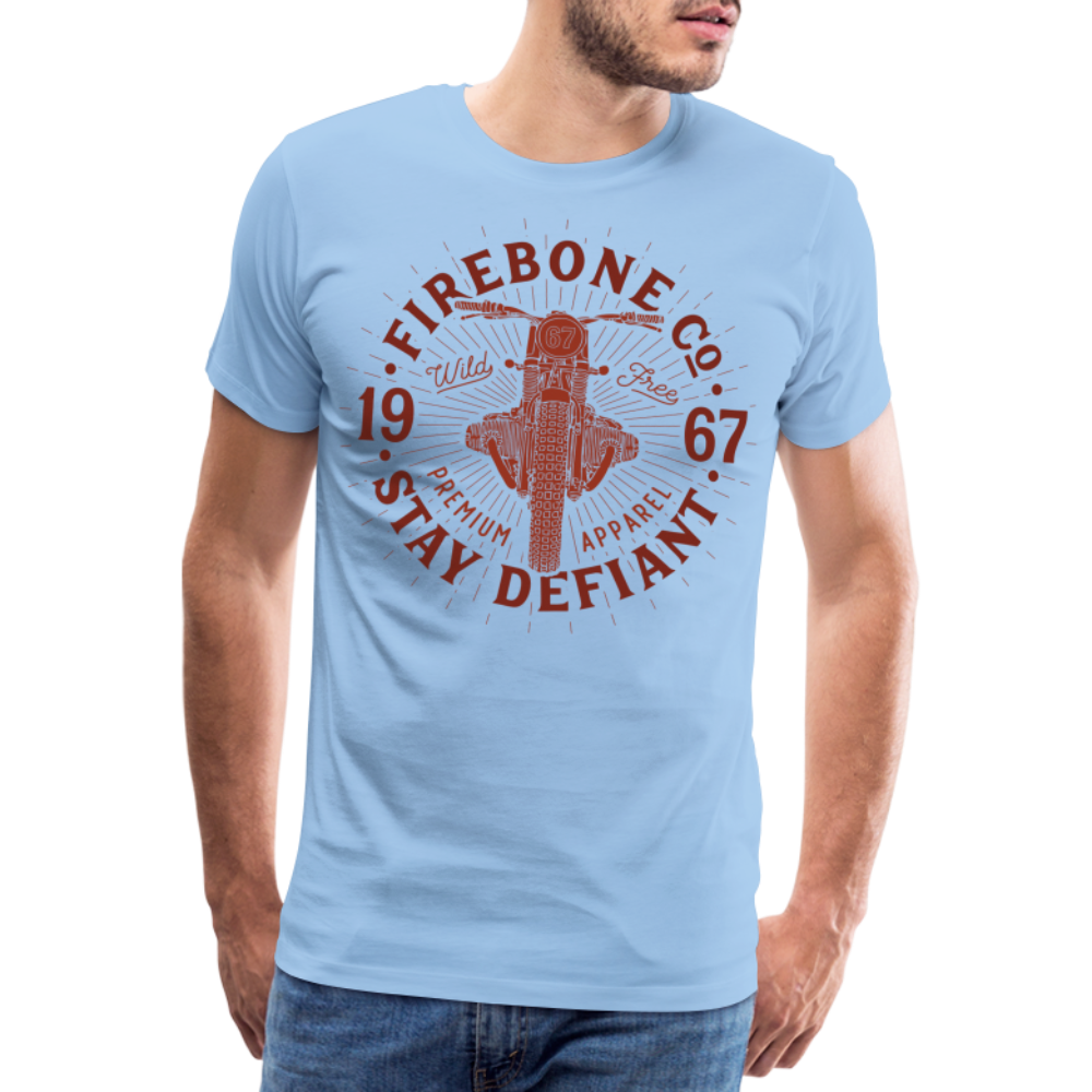 Wild and free bike - Premium t-shirt - sky